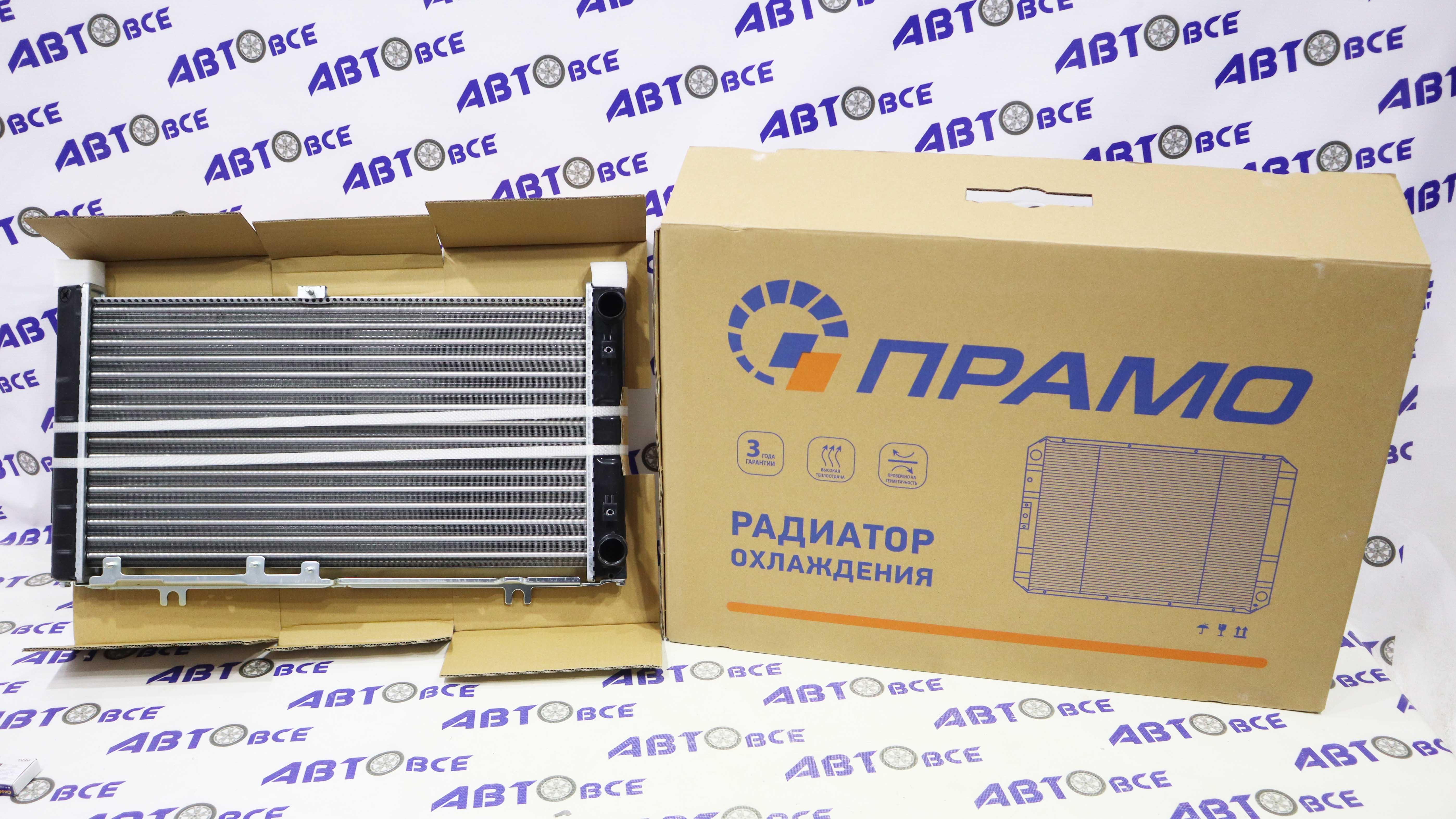 Радиатор основной (охлаждение) ВАЗ-1118-1117-1119 (с кондиционером) Прамо